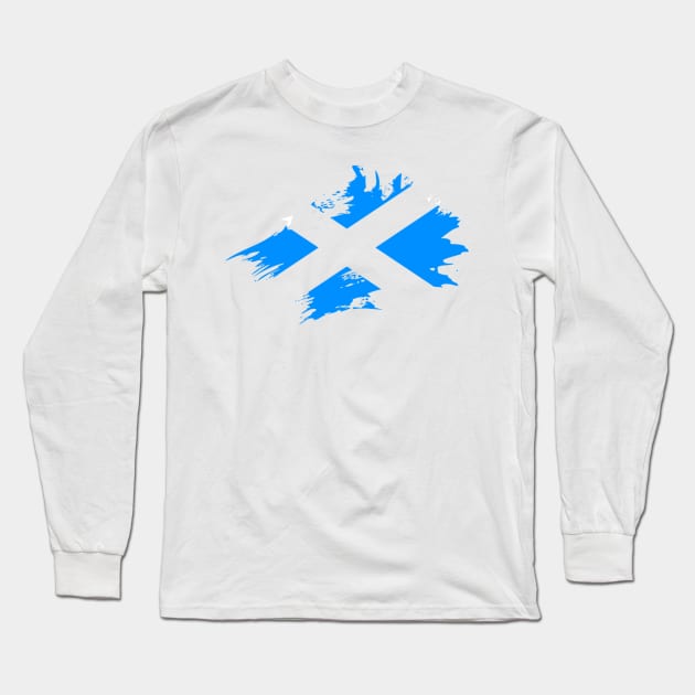 Scottish flag Long Sleeve T-Shirt by SunnyOak